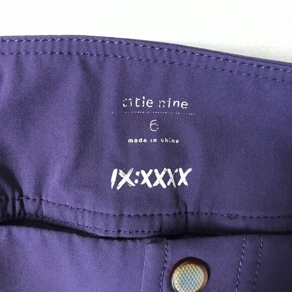 TITLE NINE - WOMEN'S 6 - BURGUNDY SNAP WAIST POLYESTER BLEND SKIRT W/POCKETS - Picture 7 of 8